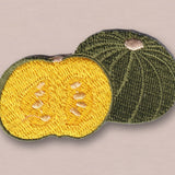Japanese Embroidered Patch, Pumpkin