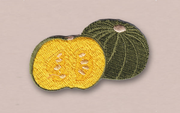 Japanese Embroidered Patch, Pumpkin