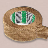 Japanese Embroidered Patch, Brown Tape