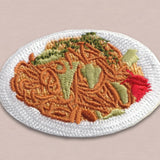 Japanese Embroidered Patch, Yakisoba