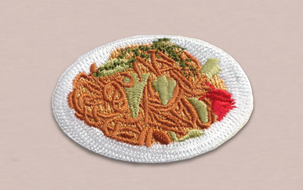 Japanese Embroidered Patch, Yakisoba