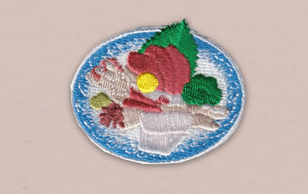 Japanese Embroidered Patch, Sashimi