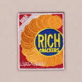 Japanese Embroidered Patch, Crackers