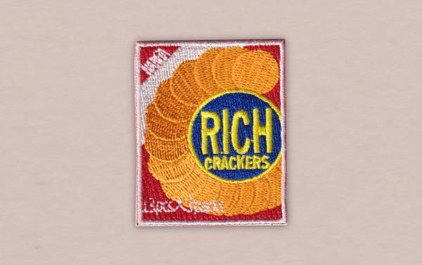 Japanese Embroidered Patch, Crackers