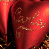 Red Heart Christmas Ornament