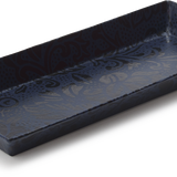 Urushi Paper Vide-Poche, Blue Floral