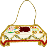 Embroidered Velvet Decoration