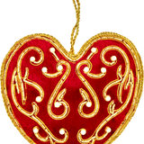 Embroidered Velvet Decoration