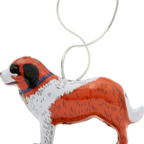 Pull-Along Dog Tin Ornament
