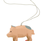 Miniature Pull-Along Animal Wooden Ornament
