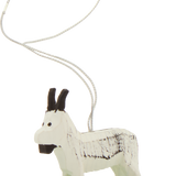 Miniature Pull-Along Animal Wooden Ornament