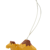 Miniature Pull-Along Animal Wooden Ornament