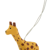 Miniature Pull-Along Animal Wooden Ornament