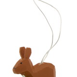 Miniature Pull-Along Animal Wooden Ornament
