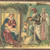 Embossed Christmas Choosing Keeping Postcard
