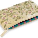 Anke Drechsel Small Silk Velvet Embroidered Pouch