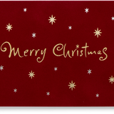 Velvet Merry Christmas Greeting Card