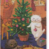 Christmas Cats Postcard