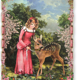 Glitter Fairy Tale Postcard
