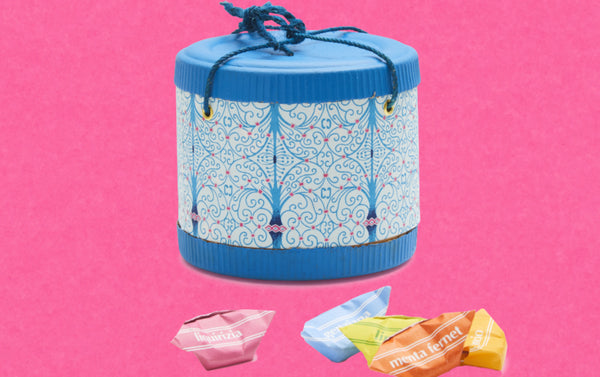 Choosing Keeping Italian Harlequin Sweet Box, Blue