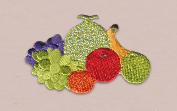 Japanese Embroidered Patch, Fruits