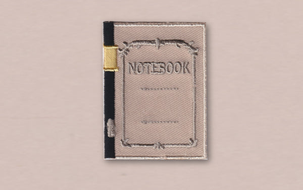 Japanese Embroidered Patch, Swallow Notebook