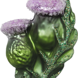 Purple Thistle Glass Ornament