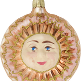 Sun and Moon Bauble Glass Ornament