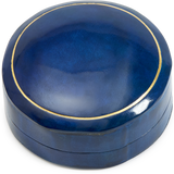 Round Moulded Leather Box