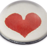 John Derian Red Heart Paperweight