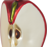 Apple Quarter Glass Ornament