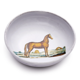 Astier de Villatte x John Derian Desk, Small Brown Horse Dish