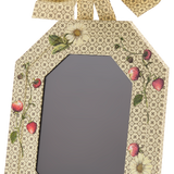 Scanlon Apparati Octagonal Frame, Cream with Strawberries and Daisies