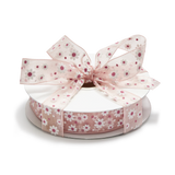 Decorated Japanese Ribbon Spool, Isabelle, 9.5mm roll