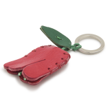 Italian Leather Keyring, Tulip