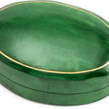 Oval Moulded Leather Box