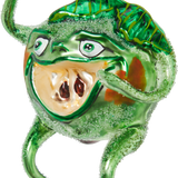 Evil Green Apple Glass Ornament