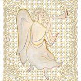Jean Cocteau Lace Card, Herald Angel