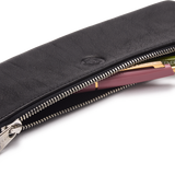 Black Small Leather Pencil Case