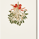 Engraved Mistletoe Greeting Card