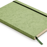 Green Softcover Faux Leather Notebook