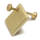 Brass Futagami Square Keyring