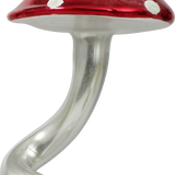 Spiral Mushroom on a Clip Glass Ornament