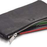 Black Leather Medium Pencil Case