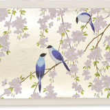 Gold Foil Blue Birds Greeting Card