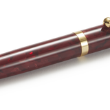 Ohnishi Seisakusho Red Marble Acetate Ballpoint Pen