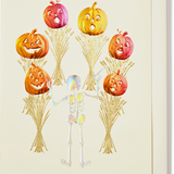 Engraved Halloween Singing Pumpkins Greeting Card