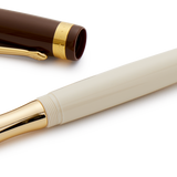 Brown and Ivory Kaweco Student 20s Retro Rollerball Pen