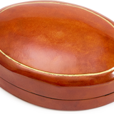 Oval Moulded Leather Box
