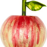 Shiny Apple Glass Ornament
